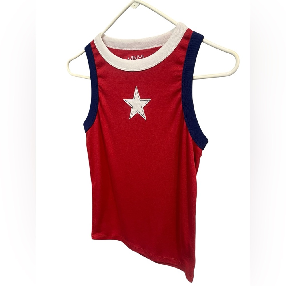 Vinyl Icons Red White & Blue Tank Top - Large - Picture 3 of 5